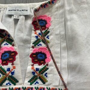 NWOT Antik Batik Embroidered Top